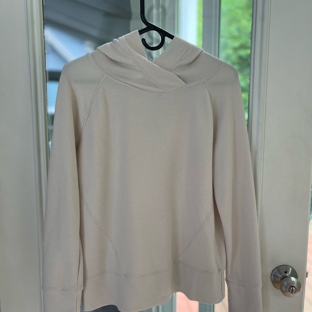 Prana Cream Cowl Neck Sweater